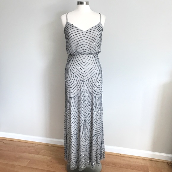 Adrianna Papell Dresses & Skirts - Adrianna Papell Obreanna Art Deco Beaded Dress